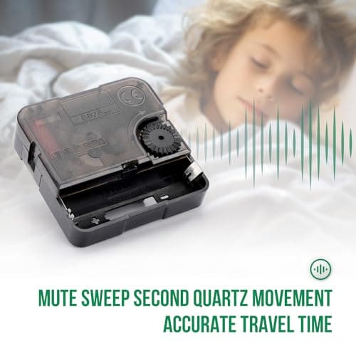 bakbrand Wall Clock 12 Inch Non-Ticking Silent Modern Simple Style Round Decor Clock Gold Stereoscopic Dial Quartz Wall Clocks for Home/Office/School/Living Room/Bedroom/Kitchen 8