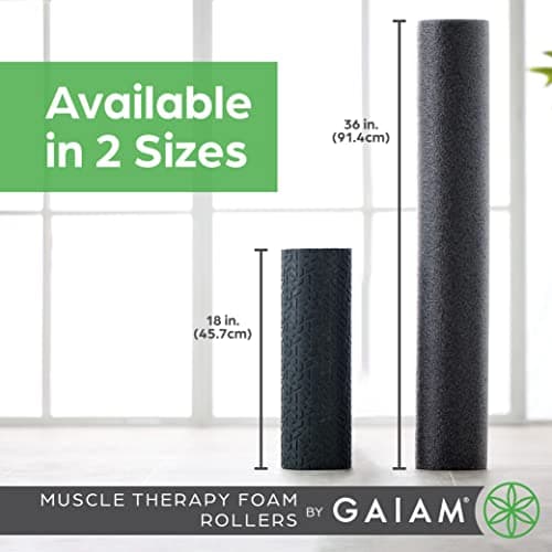 Gaiam Restore Foam Roller for Muscle Massage - Textured Muscle Massager for Stimulation, Total Body Pain Relief for Back, Neck, Foot, Calf, Leg, Arm - Deep Tissue Massager for Sore Muscles (18 Inches) 7
