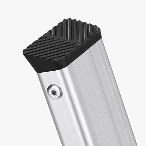 Navaris 2 Step Ladder - Aluminum Folding Step Stool for Adults - Slim Metal Step-Ladder with 2 Anti-Slip Steps & Rubberized Feet - Max Load 330 lbs 7