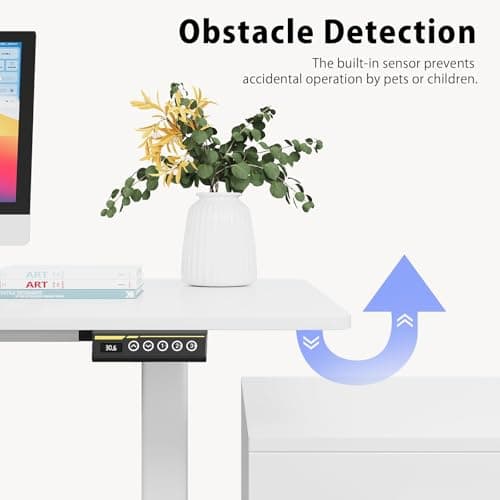 Gamork Dual Motor Electric Standing Desk Frame,Adjustable height and length,The maximum size it can accommodate is 63*28 inches for the tabletop,3 Preset Heights,Rated for 264 pounds of weight.White 7