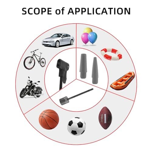 TOOLITIN Floor Bicycle Pump with Gauge,160 Psi High Pressure,Bike Pump Compatible with Presta and Schrader Valve,Bike Tire Pump for Road Bike,MTB,Hybrid,Balls 7