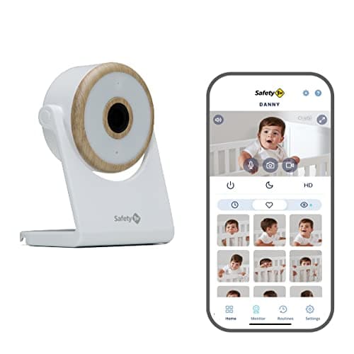 Safety 1st Wifi Baby Monitor with Camera and Audio, 1080p HD Video, Advanced Night Vision, iOS and Android Compatible