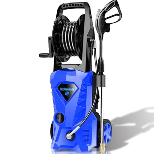 4500PSI Electric Pressure Washer 2.8GPM Power Washer 1600W High Pressure Cleaner Machine with 4 Nozzles Foam Cannon Powerwasher for Home use, 2-Year Limited (Blue)