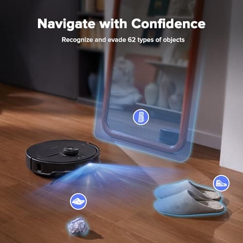 roborock Qrevo Master Robot Vacuum and Mop Combo, 10,000Pa Suction, FlexiArm Design Side Brush & Mop, Auto Mop Washing & Drying, Self-Emptying&Refilling, Dock Self-Cleaning, Obstacle Avoidance, Black 6