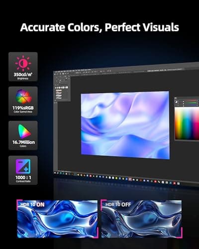KTC 24.5 Inch 300Hz Gaming Monitor - FHD 1080P Fast IPS PC Monitor Gaming 1ms, Adaptive Sync, HDR, 240Hz Monitors Gamer with Display Port1.4x1 HDMI 2.0x2, 119% sRGB, VESA Mount, DP Cable, H25Y7 5