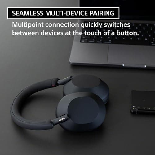 Sony WH-1000XM5 Premium Noise Canceling Headphones (Black) with Free WF-C700N Truly Wireless Noise Canceling Earbuds (Black) 7