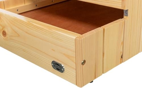 Trixie Wooden Dog Stairs with Nonslip Carpet - 3 Step Pet Stairs for Beds and Couches - with Additional Storage Space - in Natural 7