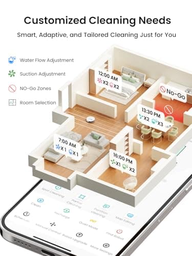 Lefant LiDAR Robot Vacuum and Mop, 75-Day Self-Emptying, 6000Pa Strong Suction, Customized Cleaning, Multi-Floor Mapping, 130 Min Runtime, 2.4G/5G WiFi/Alexa/APP/iWatch, M2L Plus 9