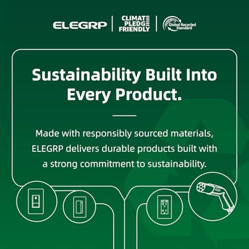 ELEGRP 3 Way Decorative Light Switch, 15Amp, 120-277 Volt, AC Decorator Rocker Paddle Wall Switch Replacement, Self-Grounding, Residential and Commercial Grade, UL Listed (5 Pack, Glossy White) 8