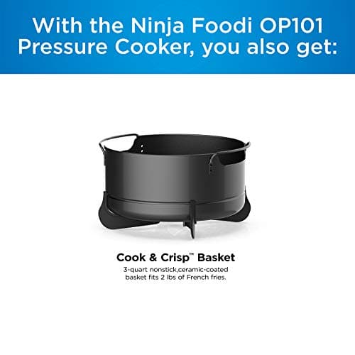Ninja Foodi 7-in-1 Pressure, Slow Cooker, Air Fryer and More, with 5-Quart Capacity and 15 Recipe Book Inspiration Guide, and a High Gloss Finish 7