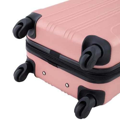 Travelers Club Chicago Hardside Expandable Spinner Luggage, Rose Gold, 22" Carry-On 7