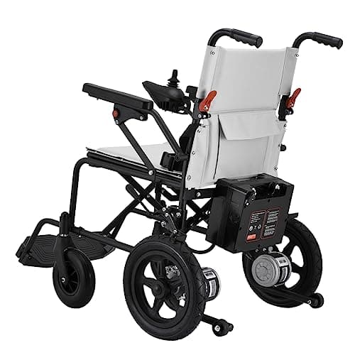 Rubicon DX03- Lightweight (Only 40lbs) Foldable Electric Wheelchair for Seniors - 12 mi Long Cruise Range with 500W Powerful Motor - Airline Approved with Detachable Battery (Model4) 5