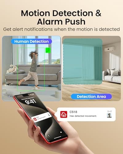 ZOSI Indoor Pan/Tilt Smart Security Camera,2K 360 Degree Baby Pet Monitor,Plug-in 2.4G/5G Dual-Band WiFi Home Cam with Phone App,Night Vision,Person Detection,2 Way Audio,Cloud & Memory Card Storage 5