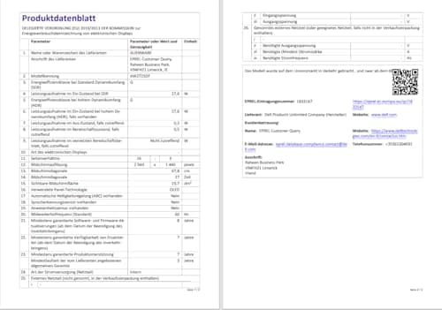 Alienware AW2725DF 27" QHD (2560x1440) Gaming PC Monitor, 360Hz, QD OLED, 0.03ms, AMD FreeSync Premium Pro, 99.3% DCI-P3, HDR400, USB-C, 2X DisplayPort, HDMI, 4X USB, 3 Year Warranty 16