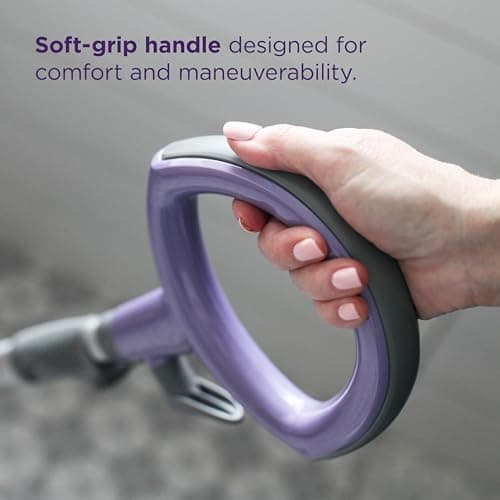 Shark Steam Pocket Mop with 2 Washable Double-sided Pads, Steam Sanitization, Swivel Steering, Lightweight, Steam Cleaner for Sealed Hard Floors, Hardwood, Marble, Tile, Purple, S3501 8