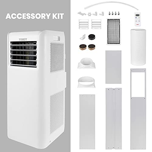TOSOT 9,500 BTU Air Conditioner, Easy Install, Quiet 3-in-1 Portable AC, Dehumidifier, Fan, 300 Sq Ft, Aovia Series, White 7