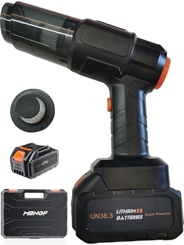 MBNGF Car Vacuum Portable Cordless,35000PA High Power Suction & Blower, Cordless Handheld Vacuum Cleaner for Car, Home, Office, Pet（Dazzling Black）