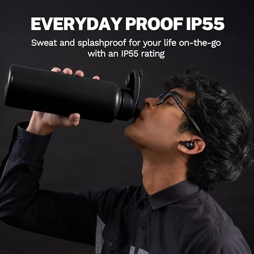 JLab Go Pods ANC True Wireless Bluetooth Earbuds & Charging Case, Hybrid Active Noise canceling + Be Aware for Safe Listening, 26+ Hours Total Playtime, Clear Calls, Custom Sound via App, Black 7