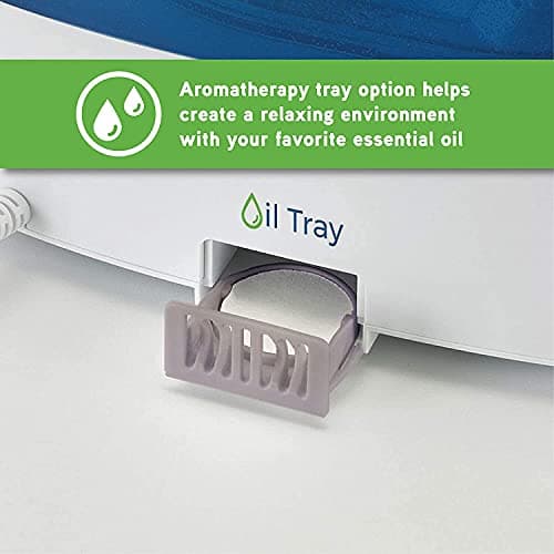 PureGuardian Top Fill Warm and Cool Mist Ultrasonic Humidifier, 560 Sq. Ft., 2 Gallon Tank, 100 Hour Runtime on Low, Filter-Free with Essential Oil Tray, 3 Speeds, Silver Clean Treatment, H5225WCA 7