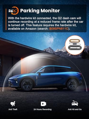 galphi 4K Dash Cam Front, Built-in 5G WiFi, 64GB Card Included, Dash Camera for Cars, Mini Dashcam with Super Night Vision, Loop Recording, G-Sensor, 24 Hours Parking Monitor, Support 256GB Max 7