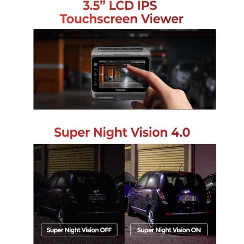 THINKWARE ARC900 2CH 4K HDR Dual Dash Cam Front and Rear - 4K+2K STARVIS 2, Super Night Vision 4.0, Low Power Parking Mode, 3.5" IPS Touchscreen, 5GHz Wi-Fi, GPS (64GB MicroSD & Hardwiring Cable Incl) 5