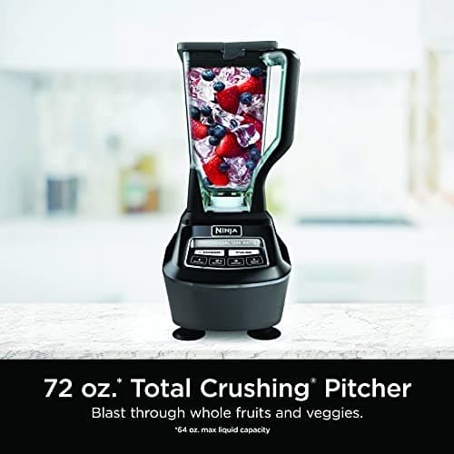 Ninja Kitchen System | All-in-One Food Processor & Blender for Smoothies | Includes Pitcher, Travel Cup, & 8-Cup Bowl | Makes Salsa, Dough, Shakes, & Frozen Drinks | 120 Volts | Black | BL770AMZ 5