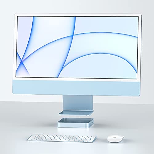 USB C HUB for iMac 24 inch 2021/2023/2024, PULWTOP USB Hub Adapter iMac Accessories for iMac M1/M3/M4 with USB C 10Gbps 3*USB A SD/TF, Docking Station Support Expand M.2 SSD (Not Included),Blue 8