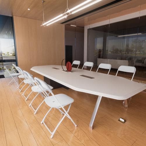 GODECOR 10pcs Folding Chair, Plastic Chairs with 330-Pound Capacity, Easy to Fold and Store Suitable for Indoor & Outdoor, Wedding, Party, Restaurant, Meeting Room, Patio and Garden, White 9