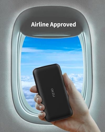 OKZU 5V 2A Power Bank for Heated Vest, Jacket, Stadium Seats, Chair, 10000mAh Fast Charging Battery Pack for USB Heated Clothing, Heated Blanket, Coat, Sleeping Bag 7