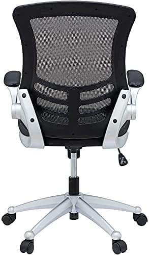 Modway Attainment Mesh Back and Vinyl Seat Modern Office Chair in Black 7