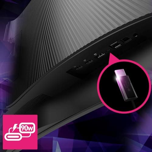 MSI MPG 491CQP QD-OLED, 49 Curved OLED Gaming Monitor, 5120 x 1440 (DQHD), OLED 0.03ms Response time, 144Hz, True Black HDR 400, HDMI, DP Port, USB Type C, Tilt, Height (Renewed) 7