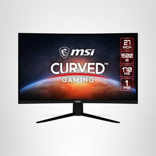 msi G273CQ, 27" Gaming Monitor, 2560 x 1440 (QHD), VA, 170Hz, FreeSync Premium, HDR Ready, HDMI, Displayport, Tilt 10
