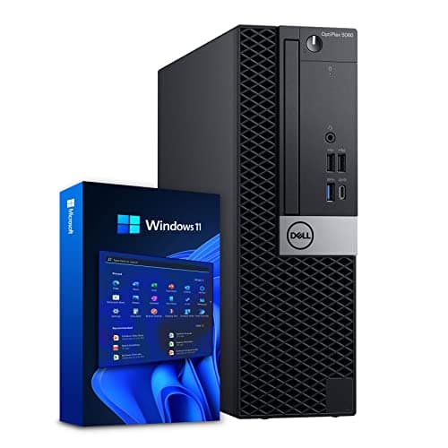 Dell Windows 11 Desktop Computer OptiPlex 5060 | Intel Core i5-8500 Six Core (4.3GHz Turbo) | 16GB DDR4 RAM | 500GB SSD Solid State + 1TB HDD | WiFi + Bluetooth | Home or Office PC (Renewed)
