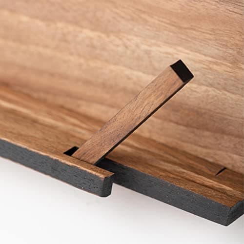 TILISMA Wooden Cook Book Stand – Handmade Walnut Book Holder for Reading Hands Free – Cookbook Stand for Kitchen Counter – Recipe Holder – Reading Accessories for Kitchen – Cookbook in Ipad and Tablet 6