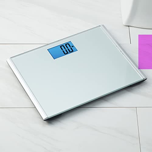 Eat Smart Precision Plus Digital Bathroom Scale, 440-lb Capacity, Wide Platform Body Analyzer with Step-On Technology, Stable Home Fitness Device for Weight Management, Grey 7