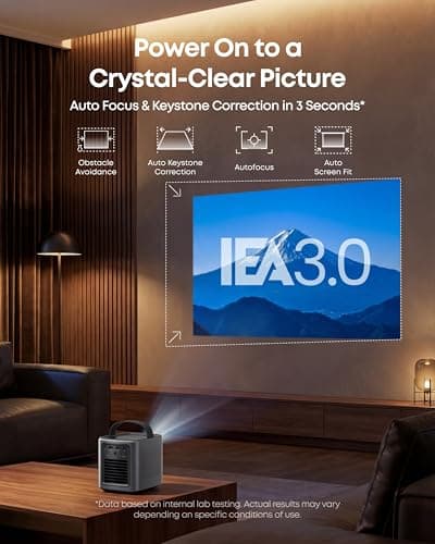 NEBULA Mars 3 Air GTV Projector - Netflix Officially Licensed, 400 ANSI-Lumen Brightness, Native 1080P, Dolby Digital Sound,150-Inch Picture, Built-In Battery for 2.5 Hours of Playtime Anywhere. 5
