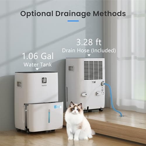 Yaufey 5000 Sq. Ft. Energy Star Certified Dehumidifier, Max 80 Pints Dehumidifier for Basement with Drain Hose, Smart Compressor with Intelligent Humidity Control, Dehumidifiers for Home Bedroom 7
