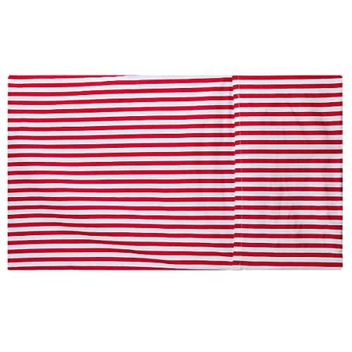 rockcloud Pillow Case Set 400 Thread Count 100% Cotton Standard Size 2pc, Red Stripe 5