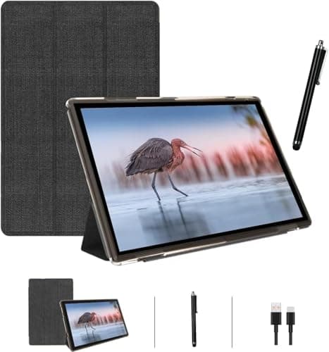 10 Inch Tablet Android 15 Tablets With Case Stylus 8GB RAM+32GB ROM Support 1024GB Expand, 6000mah Battery 10 IN Android Tableta, 2MP+8MP Dual Camera WiFi-6 Bluetooth 10.1'' IPS HD Touch Screen Tab.