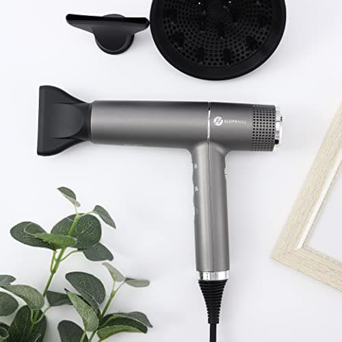 slopehill Hair Dryer with Unique Brushless Motor | Intelligent Fault Diagnosis | Innovative Microfilter | Oxy Active Technology | Led Display (Grey) 6