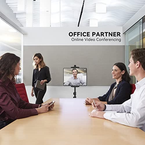 KDD iPad and Phone Tripod Mount Adapter with Ball Head, iPad Holder for Tripod, 360 Rotatable Tablet Clamp Mount fits iPad Pro 12.9, Air Mini 3 4, Galaxy Tab, Surface Pro, Selfie Stick(5.3-10.6") 7