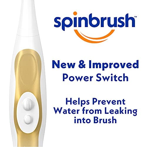 Spinbrush PRO CLEAN Battery Powered Toothbrush, Soft Bristles, 1 Count, Gold or Blue Color May Vary 5