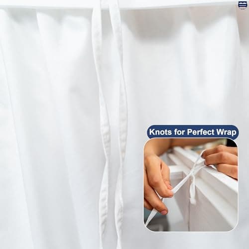 Cottingon Dorm Room Bed Skirt, 100% Microfiber, White, Twin XL-36'' Drop 6