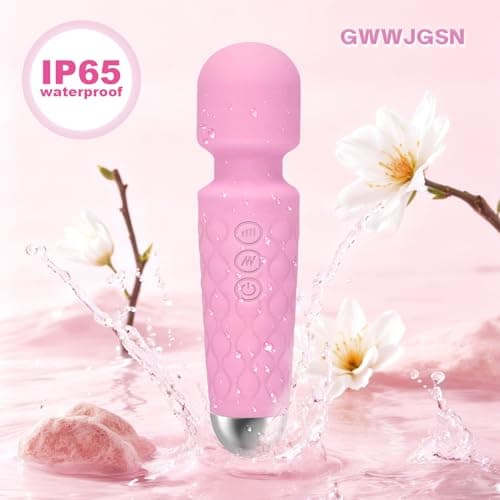 GWWJGSN Portable Wireless Massager - 8 Speeds, 20 Modes, 3-Second Press to Power On, for Neck, Back, Arms, Legs Muscle Relaxation (Rose Pink) 4