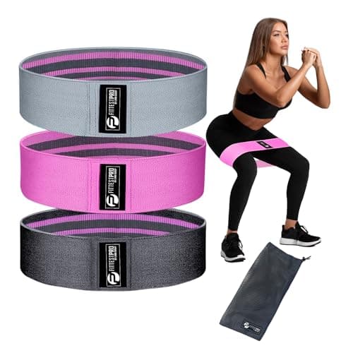 Limm Leg Bands for Legs and Butt - Booty Resistance Hip Bands for Working Out - Fitness Loops to Activate Legs, Thighs, Bootie, Glutes and Core - Premium Elastic Non-Slip Cotton Fabric Bands