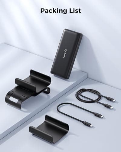 NEWQ 2-in-1 Steam Deck Battery Bank & Stand for Steam Deck/Steam Deck OLED, 20000mAh 65W PD3.0 Fast Charging Power Bank, Steam Deck Accessories, with Dual USB C Cables（Not Suitable for Case） NQ-SD-02 8