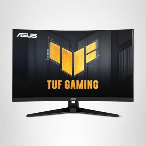 ASUS TUF 32 Inch Curved Gaming Monitor - QHD (2560 x 1440), 165Hz (Supports 144Hz), 1ms, Extreme Low Motion Blur, Speaker, FreeSync Premium, VESA Mountable, DisplayPort, HDMI - VG32VQ1B 9