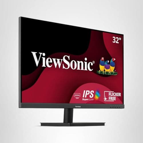 ViewSonic VA3209M 32 Inch IPS Full HD 1080p Monitor with Thin Bezels, 75Hz, Eye Care, HDMI, VGA Inputs for Home and Office 7