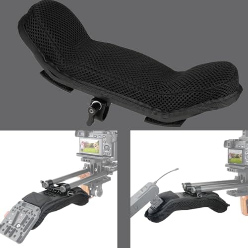 NICEYRIG Steady Shoulder Mount/Shoulder Pad for Video Camcorder Camera DV/DC 15mm Rod Rail Support System DSLR Rig (15mm Railblock) 8