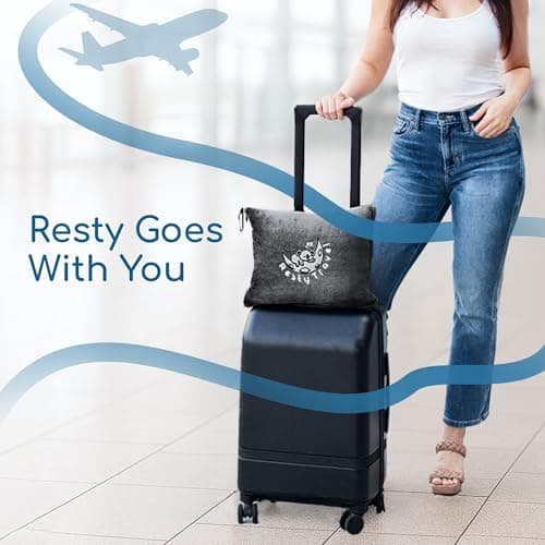 Resty 65"x40" Traveling Airplane Blanket, Deep Gray – Lightweight, Velvety Soft Blanket That Becomes a Travel Pillow – Must-Have Comfort for Planes & Road Trips – Travel Essentials for Women & Men 7